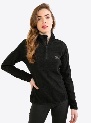 POLERA DEPORTIVA MUJER RESCUE WARM RSC TTEMP NEGRO