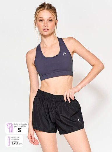 SHORT DEPORTIVO MUJER HEAD BAS NEGRO
