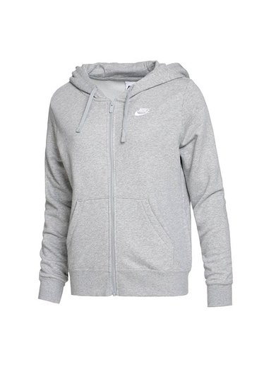 CASACA DEPORTIVA MUJER NIKE DQ5471-063 W NSW CLUB FLC FZ HOODIE STD GRIS - 5
