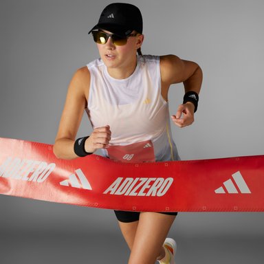 POLO RUNNING MUJER ADIDAS IN1167 ADIZERO ESSENTIALS BLANCO