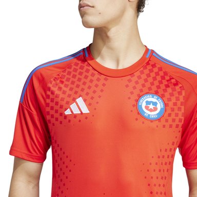 CAMISETA FÚTBOL HOMBRE ADIDAS IP8455 CHILE 2024 ROJO - 3