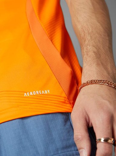 CAMISETA FÚTBOL HOMBRE ADIDAS REAL MADRID NARANJA - 5