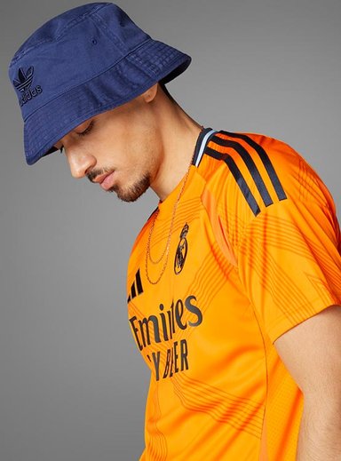 CAMISETA FÚTBOL HOMBRE ADIDAS REAL MADRID NARANJA - 6