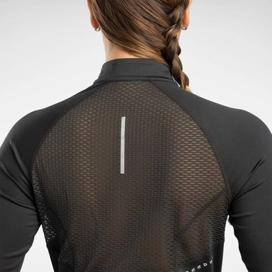 CASACA RUNNING MUJER REEBOK 100075413 1/4 ZIP NEGRO - 5