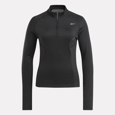 CASACA RUNNING MUJER REEBOK 100075413 1/4 ZIP NEGRO - 7