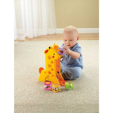 BLOQUES CONSTRUCCION FISHER-PRICE PEEK-A-BLOCKS JIRAFA CON DE ACTIVIDADES B4253 JUGUETE BEBES - 2