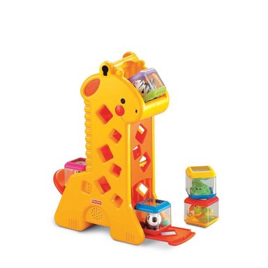 BLOQUES CONSTRUCCION FISHER-PRICE PEEK-A-BLOCKS JIRAFA CON DE ACTIVIDADES B4253 JUGUETE BEBES - 1