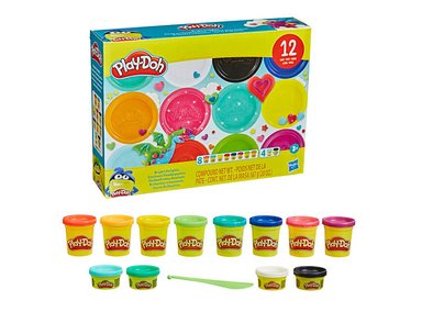 MASAS PLAY DOH F1989 Y PLASTILINAS CORE BRILLANTES CREACIONES