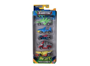 PACK 5 TEAMSTERZ 1417434 BEAST MACHINES AUTOS METAL - 2
