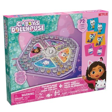 JUEGO DE MESA GABBY'S DOLLHOUSE 6068315 GABBYS POP UP Y MEMORIA - 3