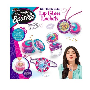 SET STRAWBERRY 65548 GLITTER & GEM LIP GLOSS LOCKET - 2