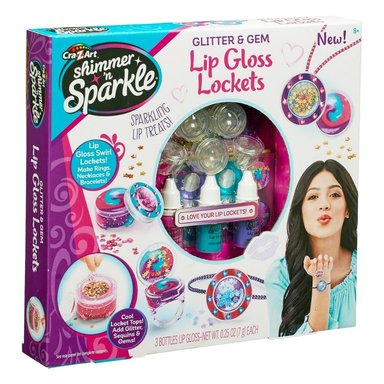 SET STRAWBERRY 65548 GLITTER & GEM LIP GLOSS LOCKET - 1
