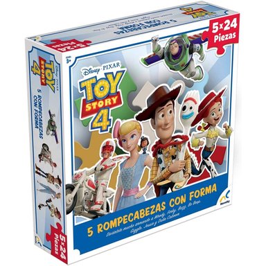 ROMPECABEZAS DISNEY JCA-2248 5 EN 1 TOY STORY 24 PIEZAS - 1
