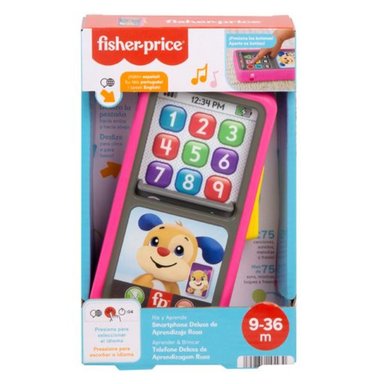 MUÑECA FISHER-PRICE HNM82 SMARTPHONE DELUXE APRENDIZAJE ROSA RIE Y APRENDE - 4