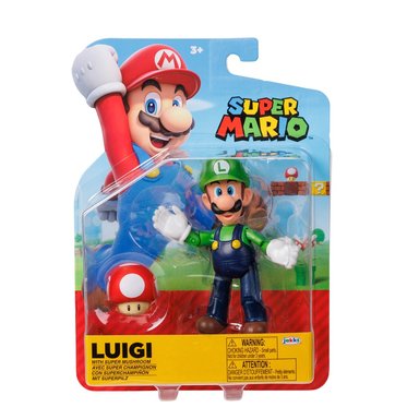 FIGURA DE ACCION NINTENDO 419994 SUPER MARIO BROS SERIE 35 4" MODELO ALEATORIO - 4