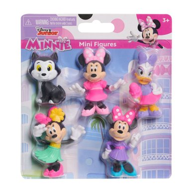 SET X5 FIGURA COLECCIONABLE MINNIE MOUSE Y AMIGAS