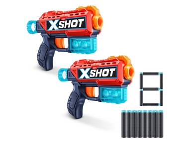 LANZADORES DE DARDOS X-SHOT KICKBACK PACK X2 - 1