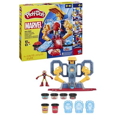 MASAS PLAY DOH MARVEL IRON MAN LABORATORIO DE ARMADURAS - 3