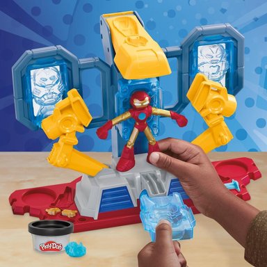 MASAS PLAY DOH MARVEL IRON MAN LABORATORIO DE ARMADURAS - 6