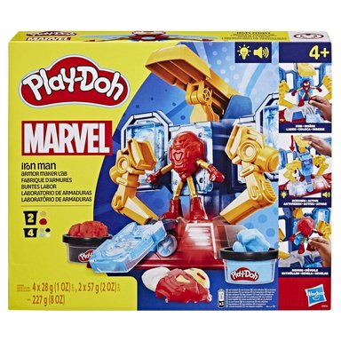 MASAS PLAY DOH MARVEL IRON MAN LABORATORIO DE ARMADURAS