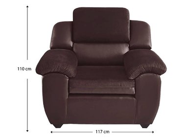 SILLÓN RECLINABLE FORLI MONTIANO MARRÓN 1 CUERPO - 2