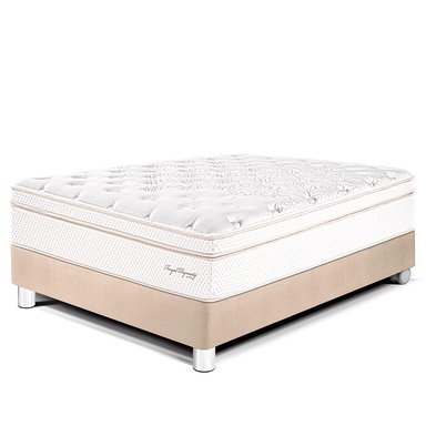 CAMA PARAÍSO ROYAL DYNASTY CHAMPGANE 2 PLAZAS CHAMPAGNE + 2 ALMOHADAS VISCOELÁSTICAS