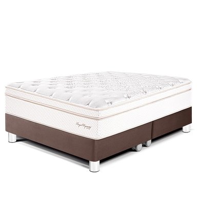 CAMA PARAÍSO ROYAL DYNASTY QUEEN CHOCOLATE + 2 ALMOHADAS VISCOELÁSTICAS