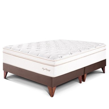 CAMA EUROPEA PARAÍSO ROYAL DYNASTY KING CHOCOLATE + 2 ALMOHADAS VISCOELÁSTICAS