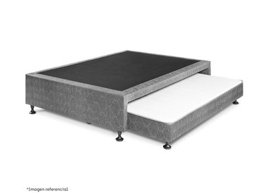 CAMA BOX TARIMA FUNCIONAL PARAÍSO DIVÁN 2 PLAZAS MADERA SELECTA - 1