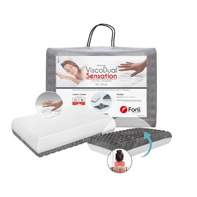 ALMOHADA FORLI DUAL SENSATION 55 X 38 CM BLANCO