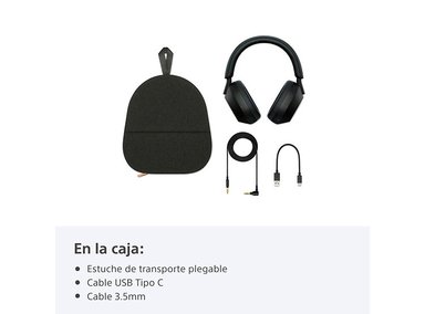 AUDÍFONOS SONY OVER-EAR WH-1000XM5 NOISE CANCELLING PLATA - 3