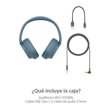 AUDÍFONOS SONY OVER-EAR WH-CH720N NOISE CANCELLING AZUL - 9