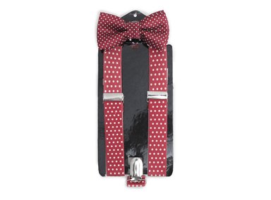 CORBATA HOMBRE MARQUIS ROJO MICHI Y TIRANTE - 2