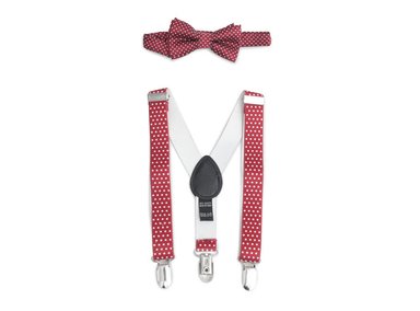 CORBATA HOMBRE MARQUIS ROJO MICHI Y TIRANTE 