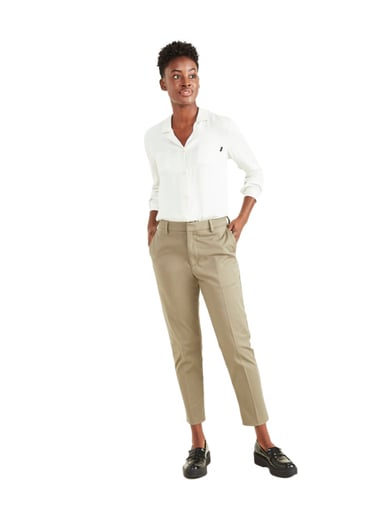 PANTALÓN SLIM MUJER DOCKERS VERDE REFINED - 4