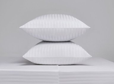 SET SÁBANAS RIPLEY HOME STRIPES QUEEN 300 HILOS 100% ALGODÓN JACQUARD BLANCO COLOR ENTERO