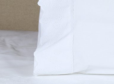 FUNDA DE ALMOHADA RIPLEY HOME MEDIDAS ESPACIALES ALGODÓN 180 HILOS 90 X 50 CM BLANCO - 2