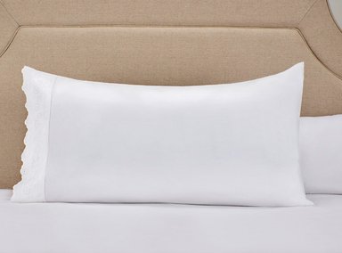 FUNDA DE ALMOHADA RIPLEY HOME MEDIDAS ESPACIALES ALGODÓN 180 HILOS 90 X 50 CM BLANCO