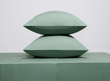 SET SÁBANAS RIPLEY HOME LISA 2 PLAZAS 144 HILOS 100% ALGODÓN VERDE COLOR ENTERO