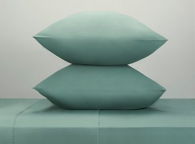 SÁBANAS RIPLEY HOME SET LISA QUEEN 200 HILOS 100% ALGODÓN VERDE MUSGO COLOR ENTERO