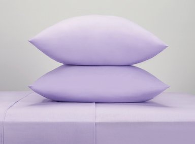 SET SÁBANAS RIPLEY HOME LISA 1.5 PLAZAS 144 HILOS 100% ALGODÓN LAVANDA COLOR ENTERO