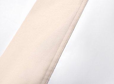 SET 2 FUNDAS DE ALMOHADA MAISON LINETT BEDDING MEDIDAS ESPACIALES ALGODÓN SATÉN 70 X 50 CM BLANCO TAUPE 400 HILOS CUFF - 2