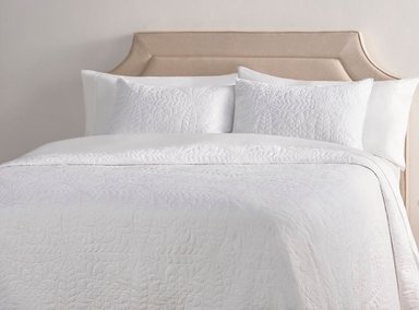CUBRECAMA BLOOM 1.5 PLAZAS MICROFIBRA BLANCO - 2