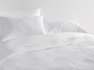 CUBRECAMA BLOOM 1.5 PLAZAS MICROFIBRA BLANCO - 3