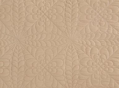 CUBRECAMA BLOOM KING MICROFIBRA TAUPE - 3