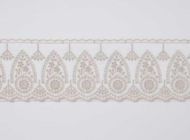 SET SÁBANAS RIPLEY HOME SIZE NEW BRODERIE QUEEN ALGODÓN BORDADO TAUPE BORDADOS - 2