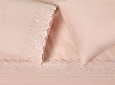 SET SÁBANAS RIPLEY HOME LISAS BRODERIE KING PALO ROSA BORDADOS