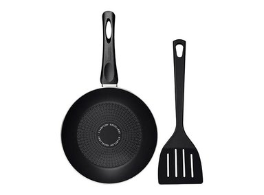 SARTÉN CON ESPÁTULA TRAMONTINA PARIS ALUMINIO NEGRO 18 CM - 2