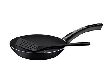 SARTÉN CON ESPÁTULA TRAMONTINA PARIS ALUMINIO NEGRO 18 CM - 3