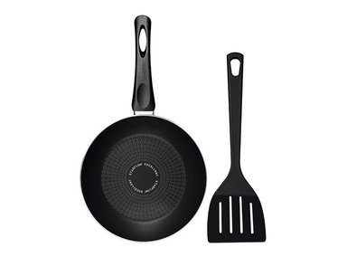 SARTÉN CON ESPÁTULA TRAMONTINA PARIS ALUMINIO NEGRO 22 CM - 2